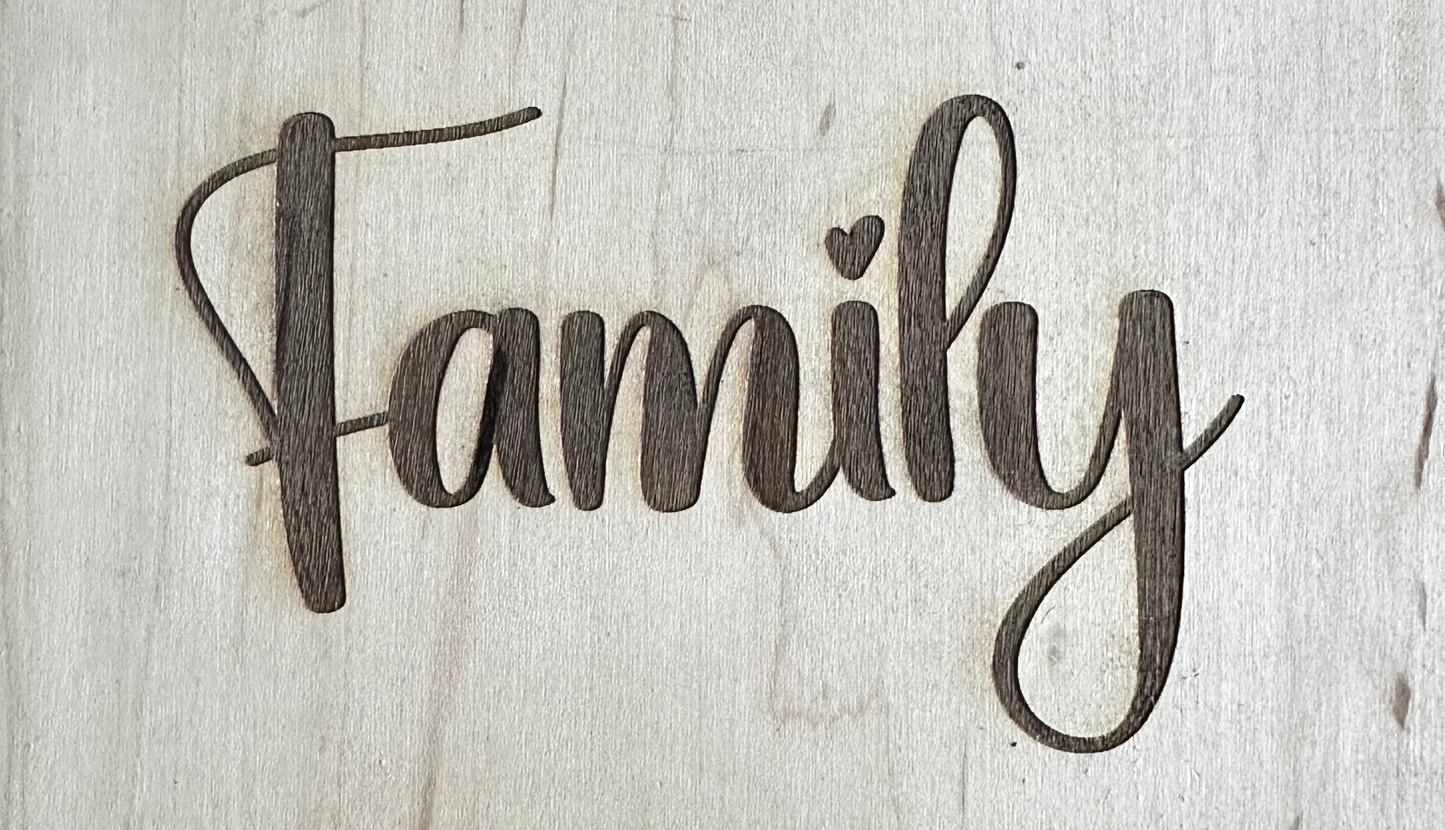 Laser Etched Word Plaques ***S/H Included***