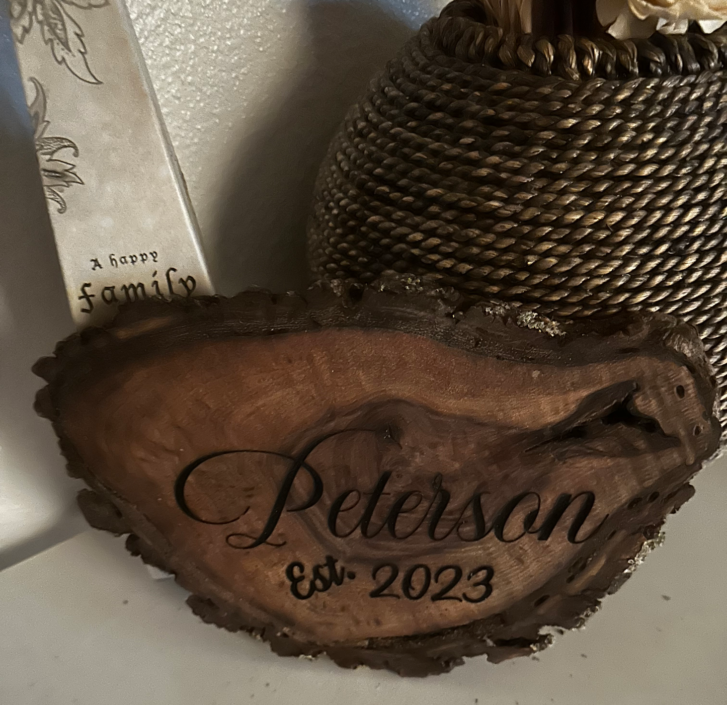 Laser Etched Surname Plaques ***S/H Included***