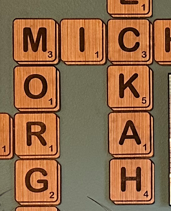 Scrabble Tile Wall Decor