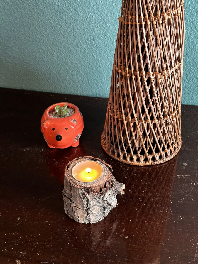 Single Rustic Tea Light Lantern #1 (Willow)  ***S/H Included***